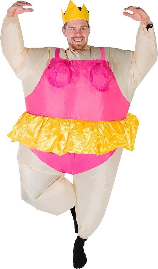 Bodysocks Inflatable Ballerina Costume Adult 100 % Polyester Standard New