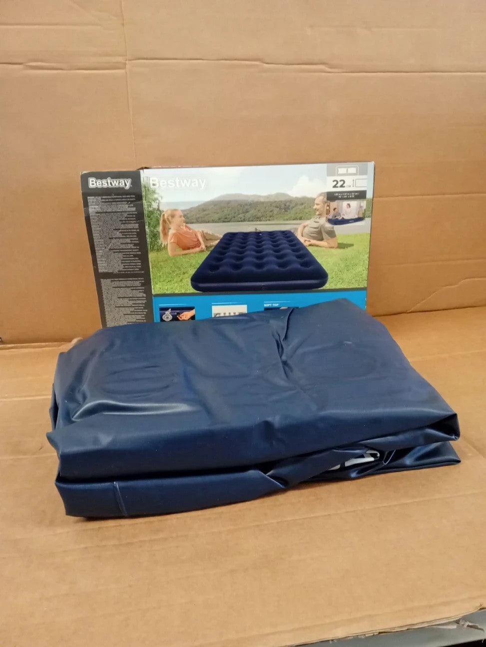 Pavillo Bestway Air Mattress Full Size Inflatable Indoor Outdoor 191x76x22cm New