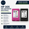 Genuine HP 305 Black Tri Colour Ink Cartridges Multipack Printer Ink Set