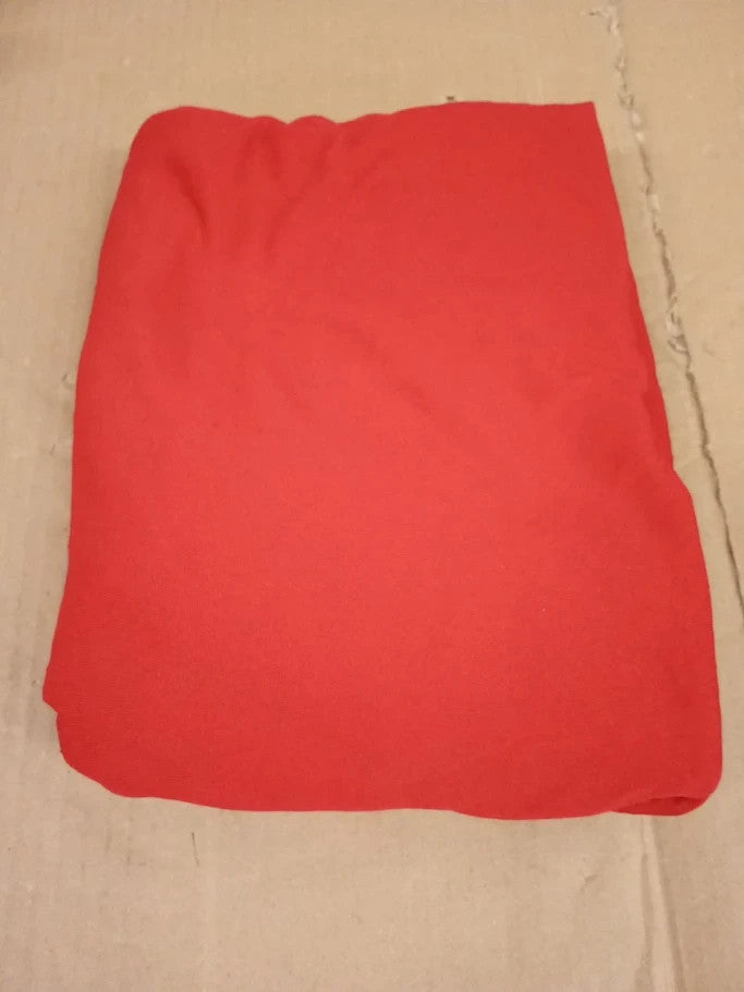 CRS Fur Fabrics Crushed Velvet Velour Fabric Material Red Polyester 1m 150x100cm