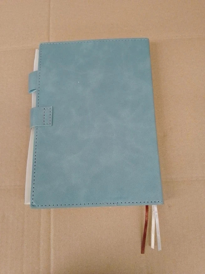 2026 A5 Diary Day Per Page Hardcover Organiser Jan-Dec Planner Blue Design New