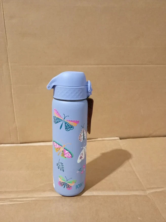 Ion8 500ml Stainless Steel Bottle Vacuum Insulated Leak Proof Butterfly New