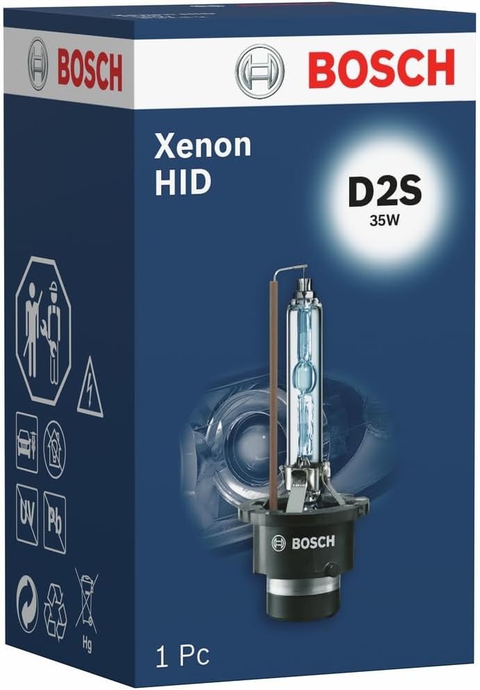 Bosch D2S Xenon HID Bulb Car Headlights 35W 250% More Light Than Halogen New