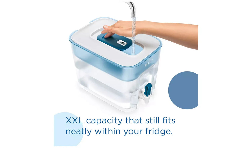 Brita Flow XXL Water Filter Tank Light Blue 8.2L Dishwasher Safe New