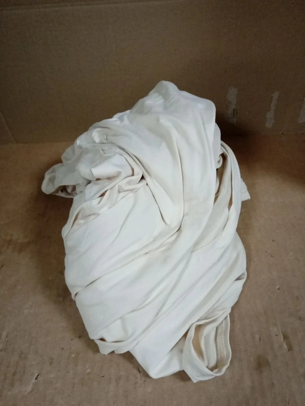 Box Spring Cover King Elastic Fabric Wrap Around 4 Sides Bed Skirt Beige New