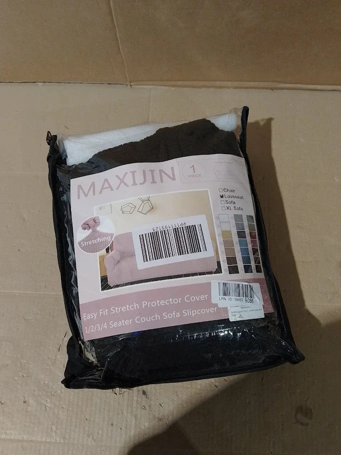 Maxijin Super Stretch Couch Cover 2 Seater Couch 1 Piece Universal Black New