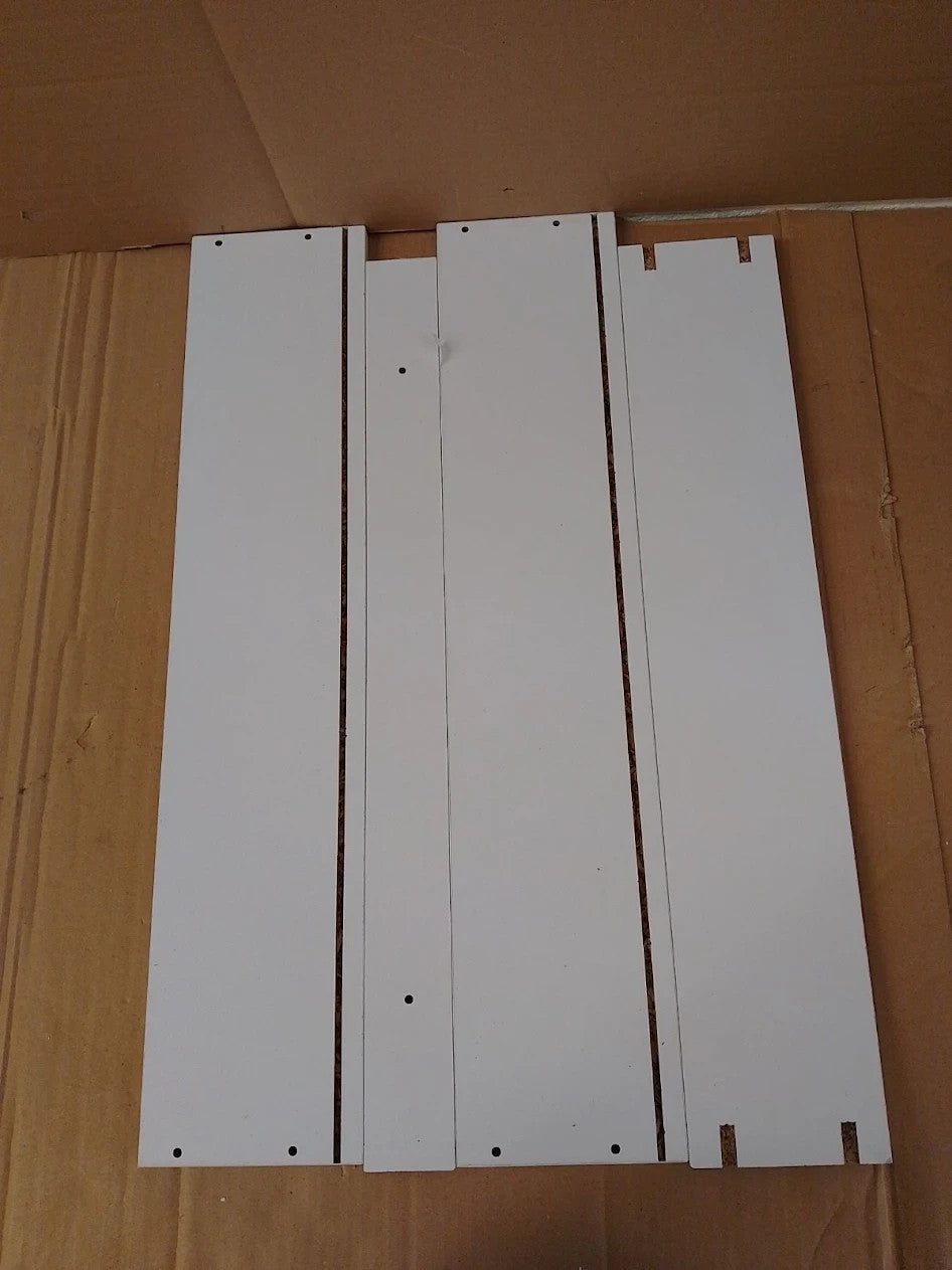 Home Prime 2 Door Mirrored Cabinet White 50x60x14cm 2 Doors Self Assembly