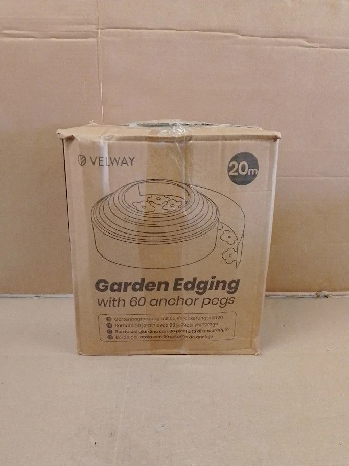Velway Garden Edging Border 20m  Flexible Plastic Lawn Edging Lawn Border New