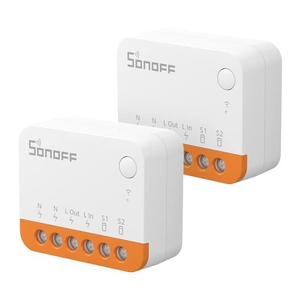 Sonoff MINIR4 Wifi Smart Switch 10A 2400W Zero Fire Wires 2pcs 39x33x17mil New