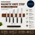 HOSHANHO Magnetic Knife Strips Magnetic Holder Wall Acacia 0.67x15.75x2.48in