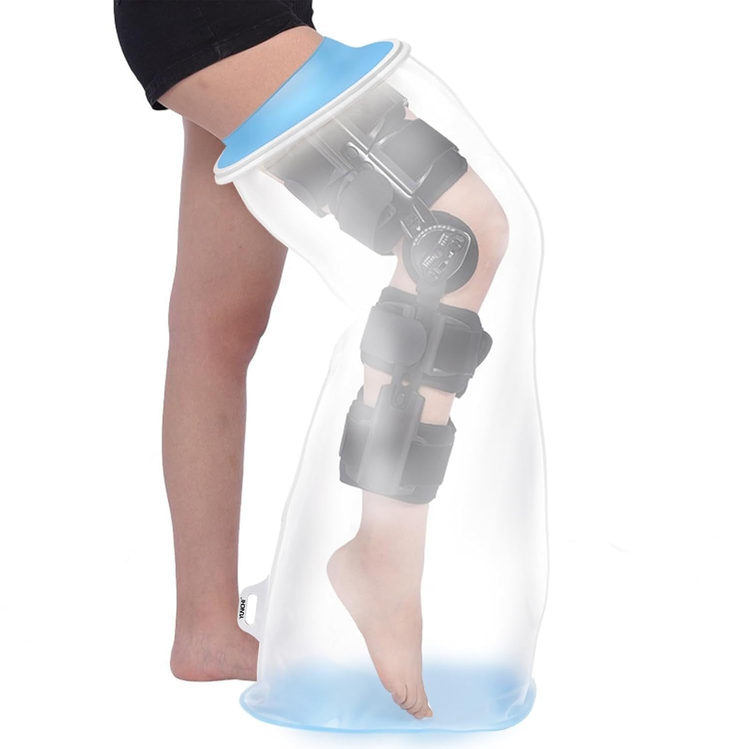 Yunchi Waterproof X Large Full Leg Cover Shower Extra Wide Adults Silicone New
