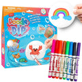 Zimpli Doodle N Dip 8pc Magic Markers Picture Paddle Draw Water Colouring New