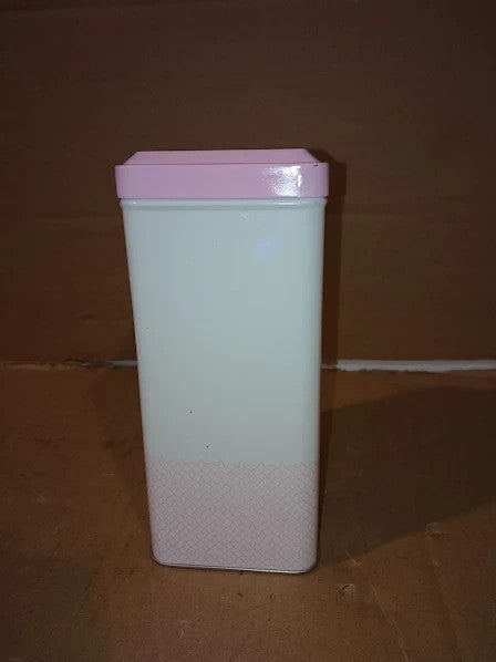 Tala Originals Metal Pink Cream Nostalgic Design Storage Tin 18.5x18.5x19cm