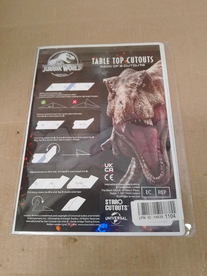 Jurassic World Trex Dinosaur Party Collectors Edition Table Top Party Pack New
