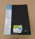 Exacompta 88401E A4 Display Book 40 Pocket PP Black Crystal Clear Wallet Folder