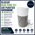 Blueair Blue Pure 511 Air Purifier HEPASilent Filter Rooms up 38m² Durable