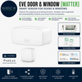 Eve Door & Window Matter Smart Sensor  Automatic Control White Apple Home Alexa