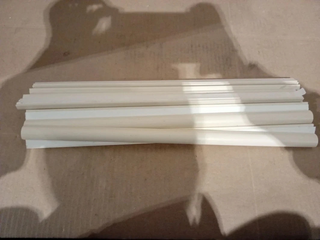 D Line 20x10mm Cable Trunking 4m Self Adhesive Wire Cover Magnolia Durable New