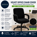 Bestenrose Velvet Office Chair Cover Stretch Computer Desk Armchair Washable