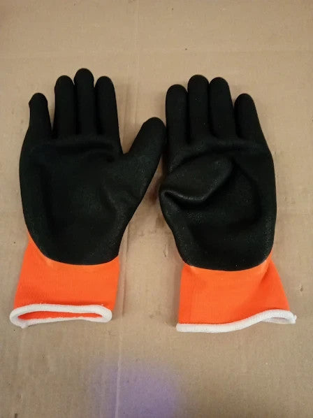 Uci Koolgrip Arctic Thermal Dual Latex Waterproof Grip Gloves Orange 10/XL New