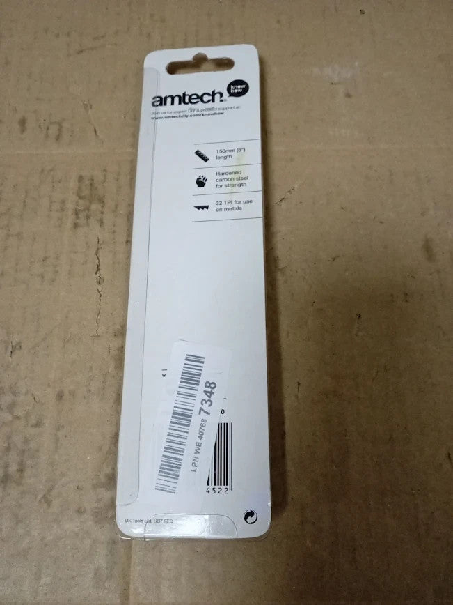 Amtech M1300 150mm 6in Hacksaw Blades Carbon Steel Accurate Cutting