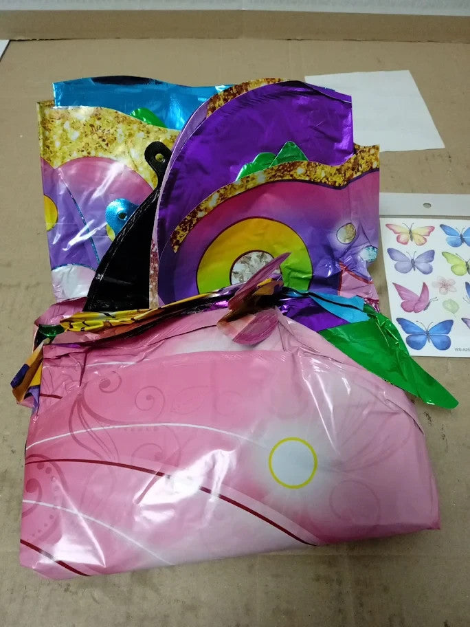 Butterfly Foil Balloons Multicolor Party Decorations Flower Shaped New