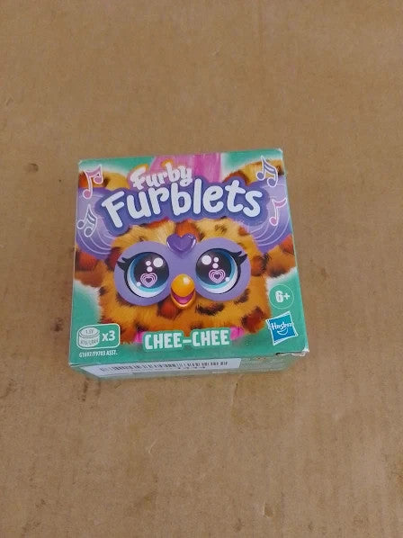 Furby Furblets Chee Chee Mini Plush Toy Cheetah Print Speaks Furbish 6+ New