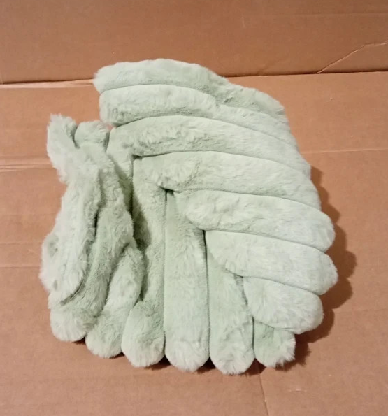 NIULAA Sage Green Faux Fur Cushion Covers 45x45cm Soft Plush Quality Design New