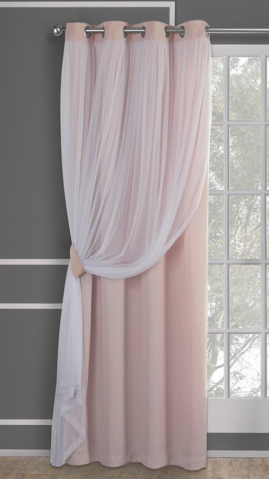 Exclusive Home Curtains Catarina Woven Blackout Grommet Top 1 Panel New