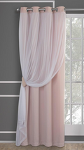 Exclusive Home Curtains Catarina Woven Blackout Grommet Top 1 Panel New