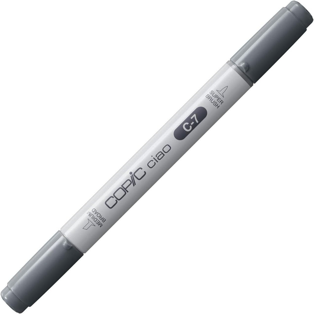 Copic Ciao Coloured Marker Pen C-7 Cool Gray No.7 Art Crafts Colouring New