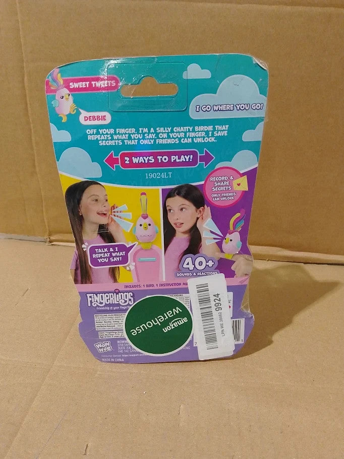 Fingerlings Sweet Tweets Interactive Bird Debbie Record Play Secret Messages New