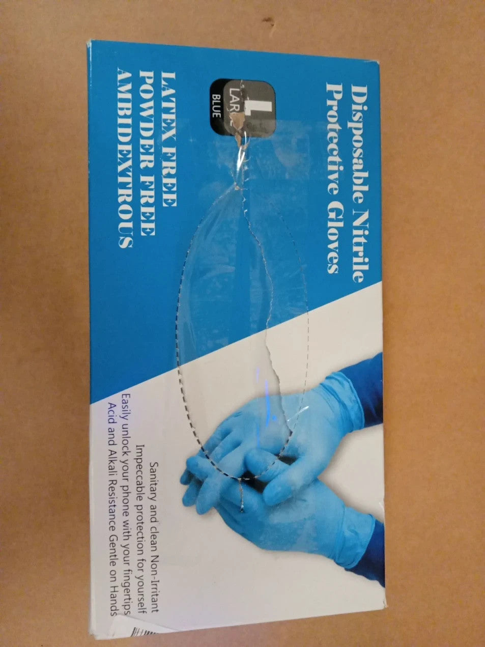 Surgicals Powder Free Nitrile Gloves Food Grade Hand Disposable L 100 Pieces New