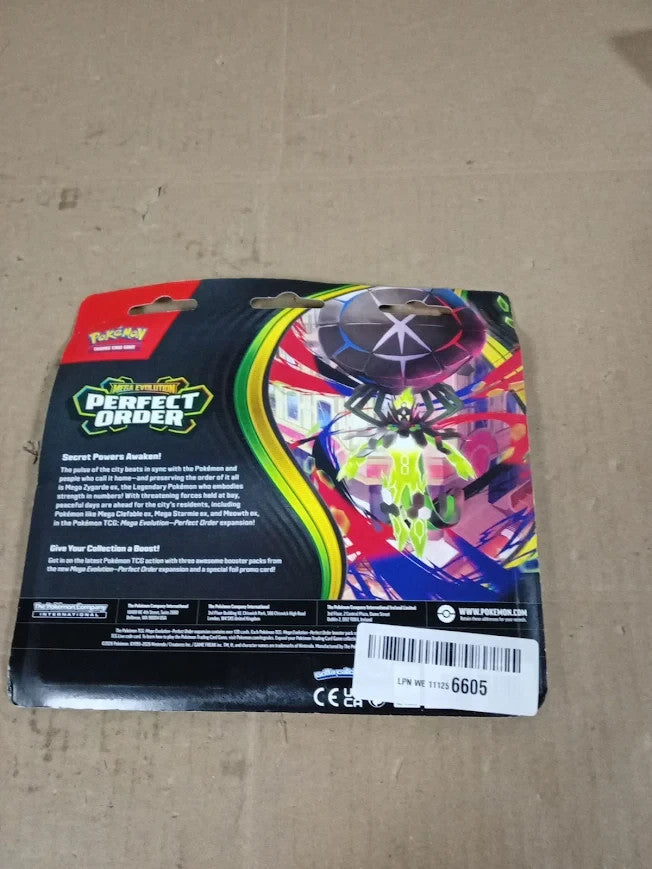 Pokemon TCG Mega Evolution Perfect Order Triple Pack Foil Promo Card New