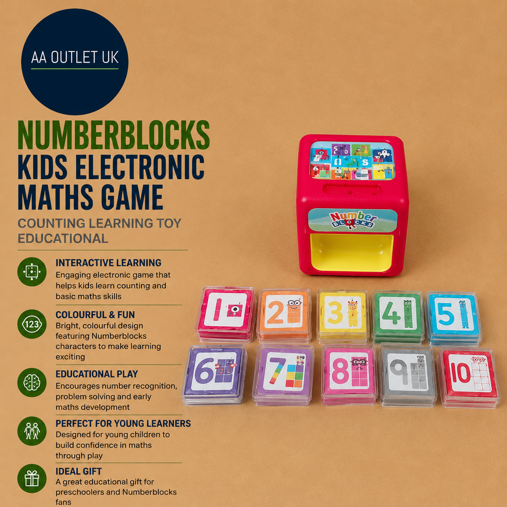 Numberblocks Kids Electronic Maths Game Counting Learning Toy Educational New