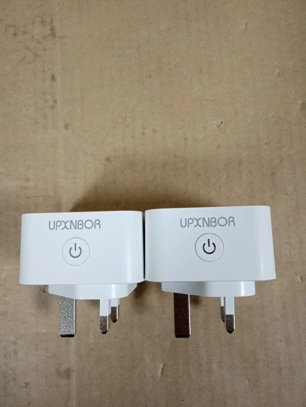 UPXNBOR Smart Plug WiFi Socket Energy Monitoring Alexa Google 2 Pieces Design