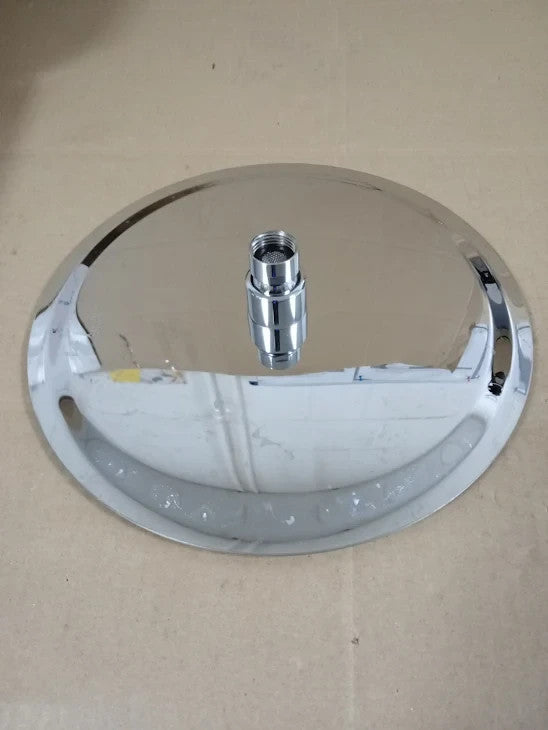 Voolan 25cm Round Rain Shower Circular High Pressure Shower Head Made