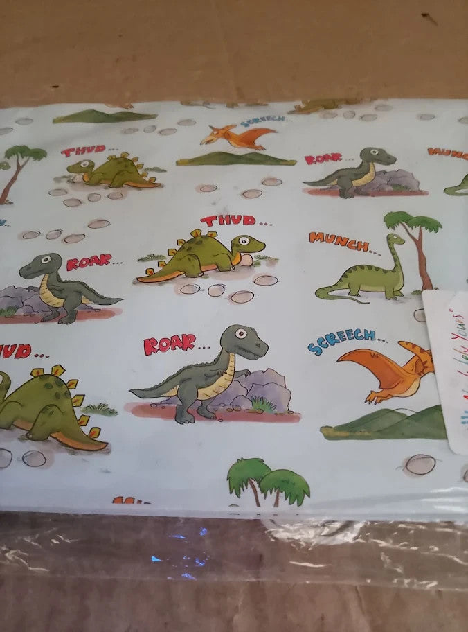Happy Birthday Wrapping Paper Dinosaur 5XL Sheets Gift Matching Tags New