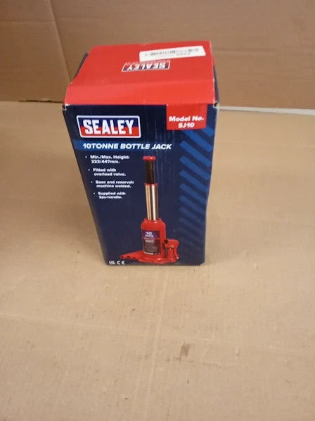 Sealey Sj10 Bottle Jack 10Tonne Max Lift Weight 450mil Cast Iron New