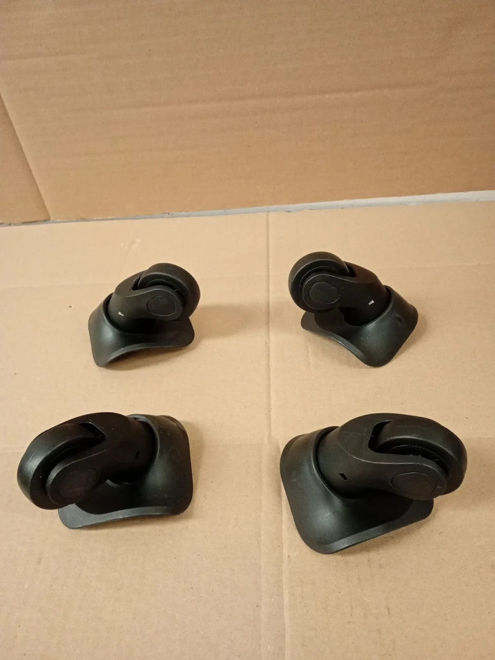 Luggage Replacement Spinner Wheel Suitcase Repair H041S4 360° Rotating Black