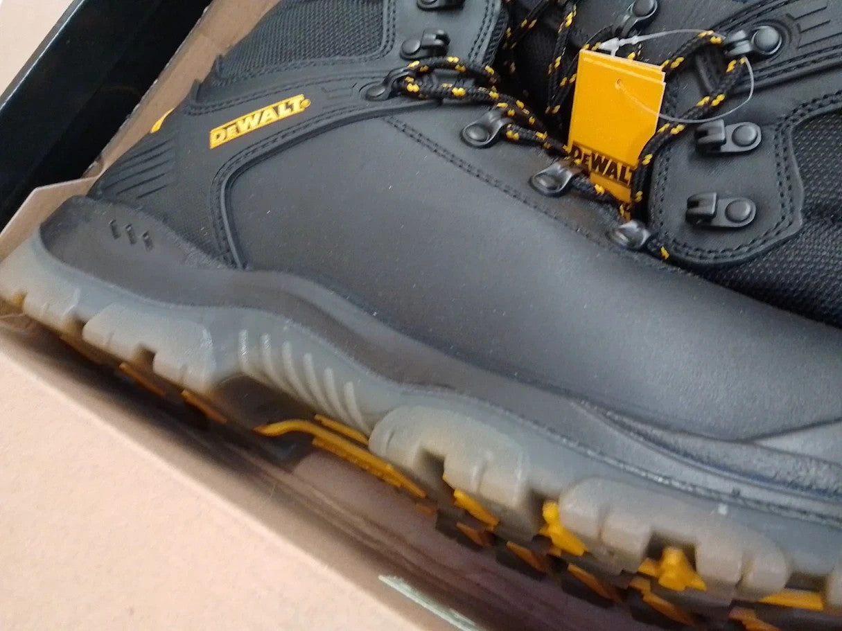 Dewalt Newark Waterproof Safety Boots Footwear Black Size UK 12 EU 46 New