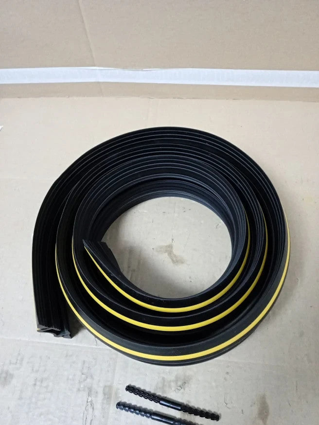 D-Line FC83H Floor Cable Protector 1.8m Linkable 30x10mm Black Yellow Design