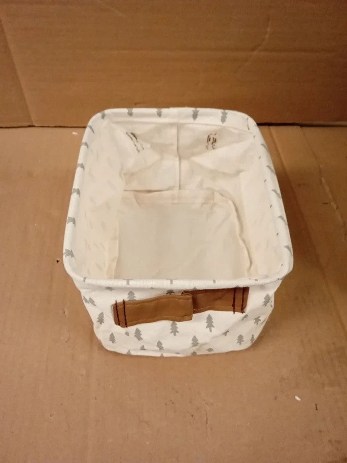 LessMo 4 Pack Storage Baskets Collapsible Mini Boxes Canvas Fabric 16x20x15cm