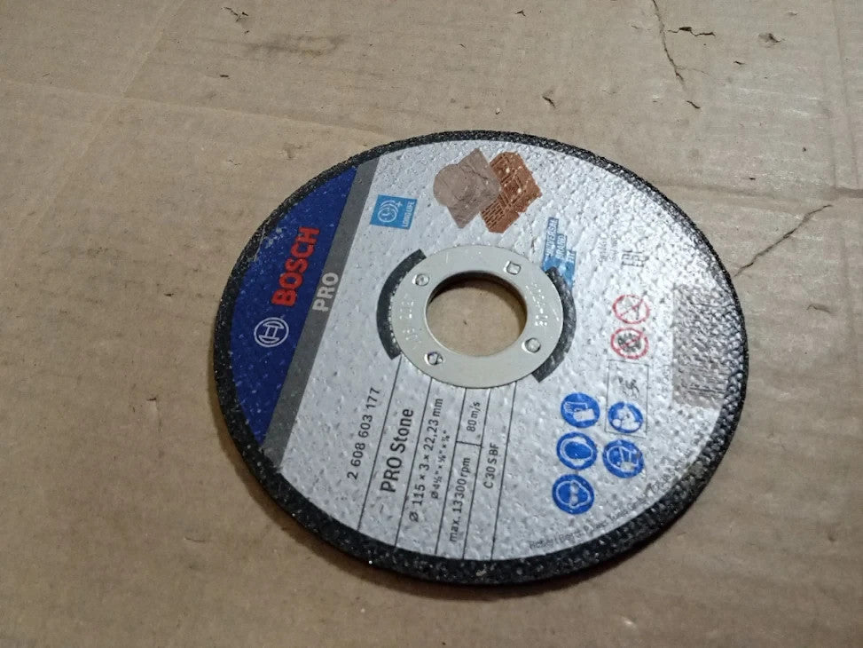 Bosch 1x Pro Stone Longlife Cutting Disc Small Angle Grinder Bore 22.23