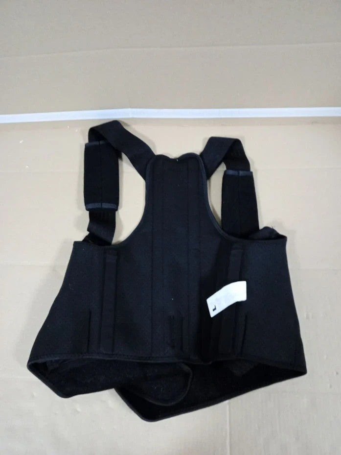 Back Support Brace Posture Corrector Adjustable Shoulder Lumbar Belt Large New