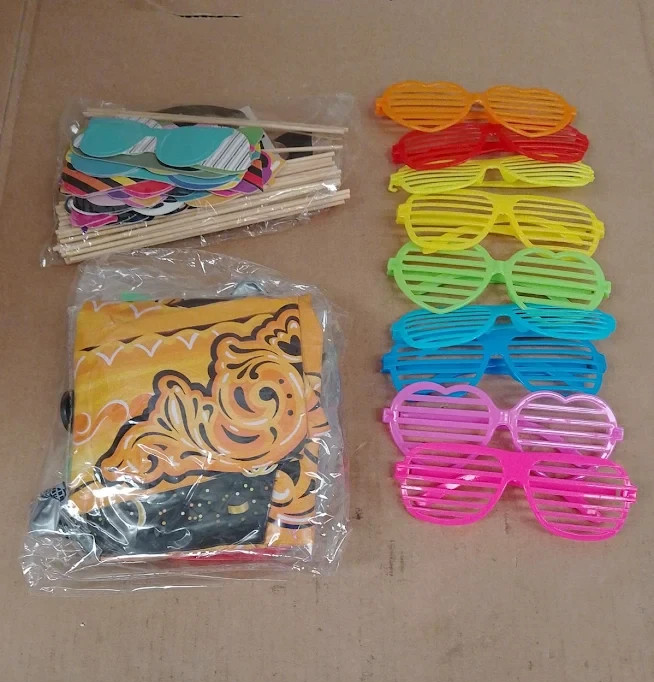 Inflatable Musical Instruments Party Props Rock Star Sunglasses Photo Boot New