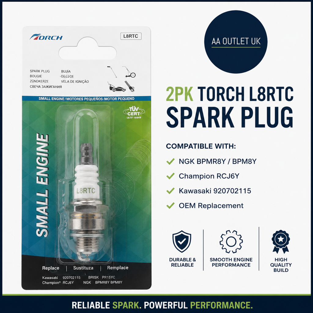 2pc Torch L8RTC Spark Plug Replacement NGK BPMR8Y Champion RCJ6Y Kawasaki
