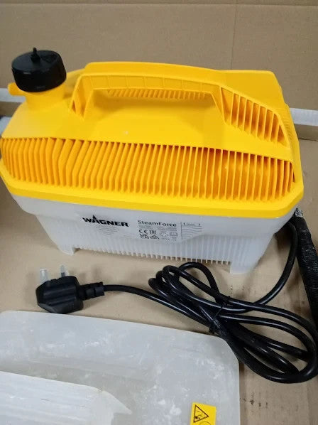 Wagner Steam Wallpaper Stripper Force 4L Steaming Time Max 70 7m Hose 230V New