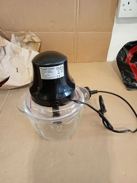 Russell Hobbs Desire Electric Fruit Vegetable Mini Chopper 1L Glass Bowl 200W