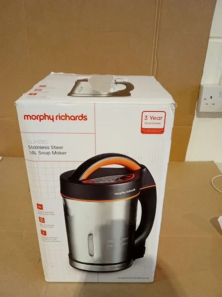 Morphy Richards Classic Soup Maker 1.6L Multi Settings 1000W 23.4x16.6x32.1cm